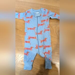 Hanna Andersson Dachshund print pajama 0-3 months